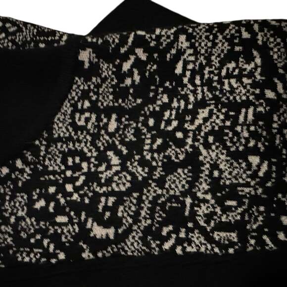 NY & Co  Black Knit Long Sleeve Peplum Whimsigoth Witchy Sweater - Picture 6 of 6